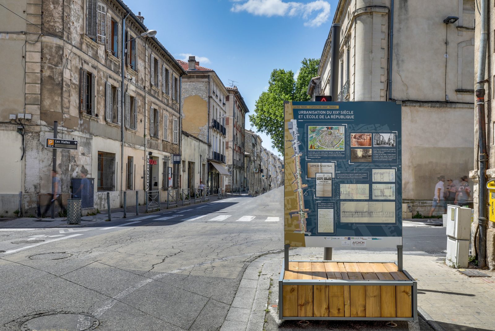 Totem communication de chantier