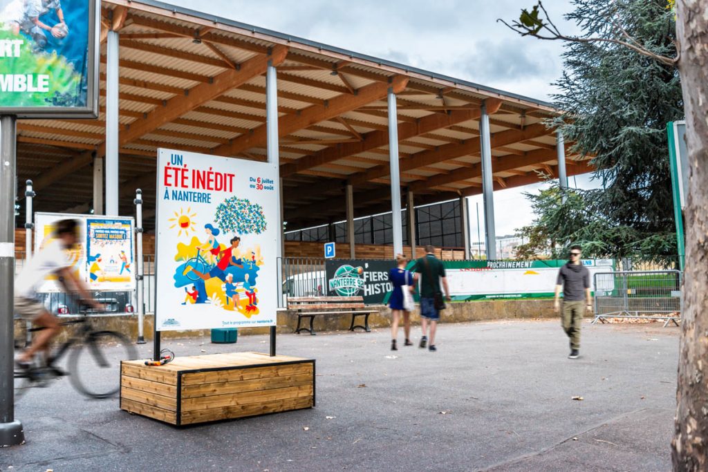 Totem caisson bois Extérieur